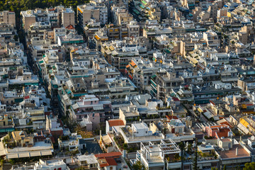 Aerial view of Athens, Greece