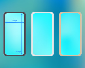 Mesh, cyan colored phone backgrounds kit.