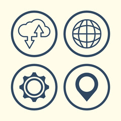 Obraz premium flat design gadgets technology icons