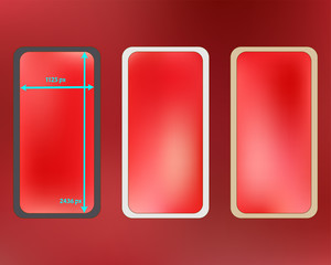 Mesh, coral colored phone backgrounds kit.