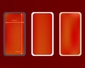 Mesh, red colored phone backgrounds kit.