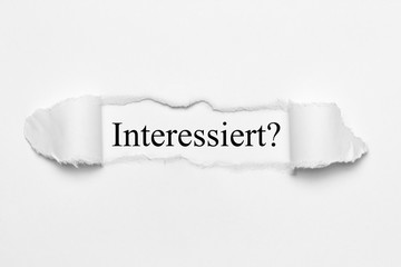 Interessiert?