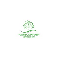 abstract of life tree logo design