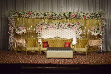 Pakistani Style wedding hall stage