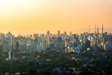 Fototapeta na wymiar Skyline of Sao Paulo, Brazil