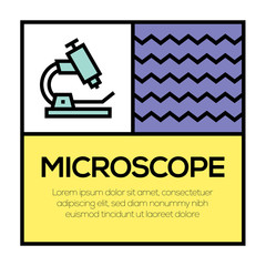 MICROSCOPE ICON CONCEPT
