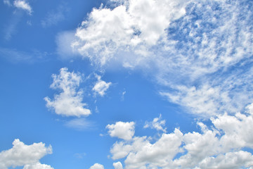 Beautiful blue sky and clouds in fresh day