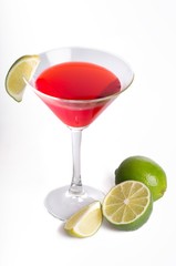 Cosmopolitan Cocktail Drink with Lime