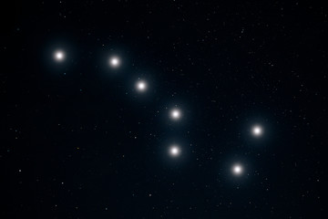 Ursa Major, Constellation, Night starry sky. Night