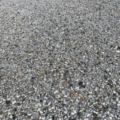 The road from small stones top view. Background 