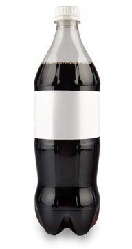 Cola Plastic Bottle With Blank Label