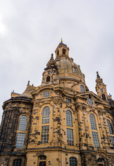 Fototapeta na wymiar Frauenkirche Lutheran church in Dresden, Germany.