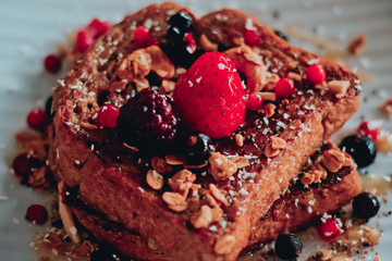 chocolate cake with cherries