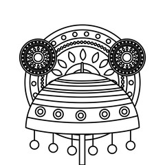 Umbrella of onam celebration design