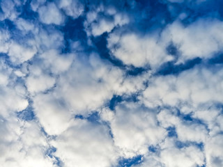 Cloudy skies is bright are beautiful . Bright dramatic Sky at horizon .