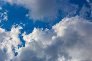 blue sky with white clouds