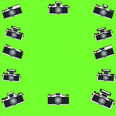 Camera Color Background Vector