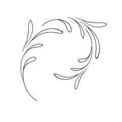 Leaf sprig illustration