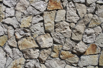 old stone wall of stones