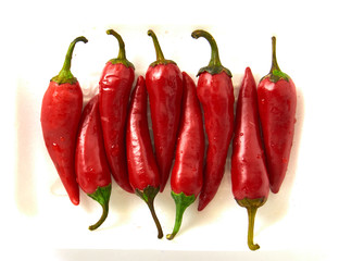 Red Chili pepper. isolated on white background