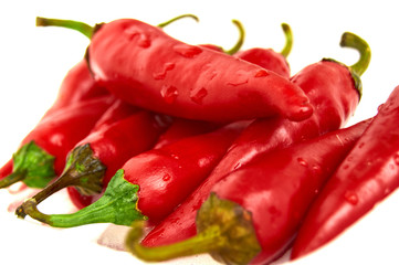 Red Chili pepper. isolated on white background