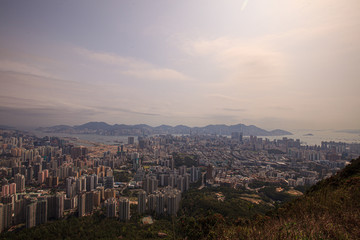 panoramic view of the city of Hong Kong (Victoria)