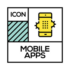 MOBILE APPS ICON CONCEPT