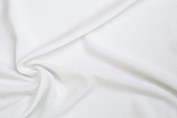 White waving fabric background, blank white fabric pattern background