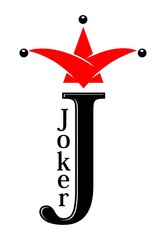 Joker - playing card symbol - obrazy, fototapety, plakaty