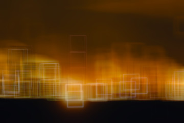 multicolored abstract network background / modern technological background, abstraction blurred unusual concept speed