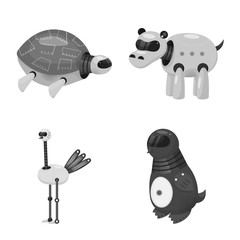 Isolated object of toy and science symbol. Collection of toy and toy stock symbol for web.