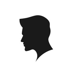 creative man silhouette head vector concept