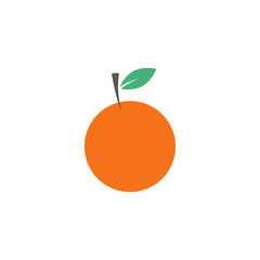 Orange fruit graphic design template vector isolated