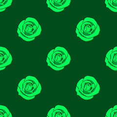 Rose pattern green minimal texture