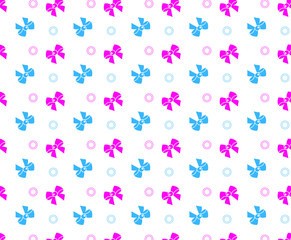  seamless ribbon bows pattern. colorful ribbon bows texture.  pattern for kids. Background