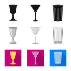 Vector design of form and celebration sign. Collection of form and volume stock vector illustration.