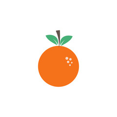 Orange fruit graphic design template vector isolated