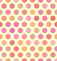 Soft color circles seamless texture