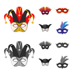 Isolated object of luxury and celebration symbol. Set of luxury and hide stock symbol for web.