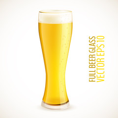 Full glass of beer
