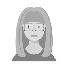Vector illustration of face and woman logo. Set of face and wife stock symbol for web.
