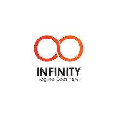 Infinity logo design inspiration vector template