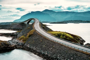 Foto op Plexiglas Atlantische weg Atlantische weg. Noorwegen