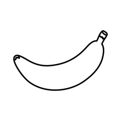 fresh banana fruit nature icon