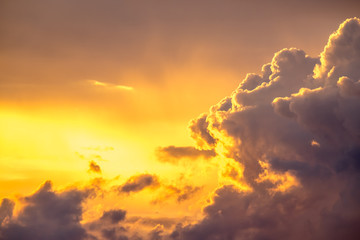 Sunset sky and cloud.