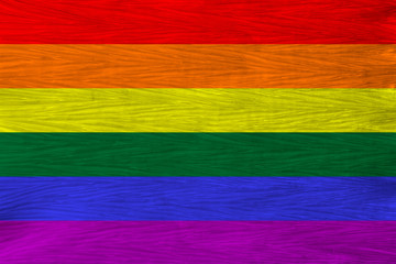LGBT rainbow flag, Pride flag, Freedom flag - an international symbol of the lesbian, gay, bisexual and transgender community
