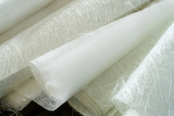 white glass fiber composite raw material background