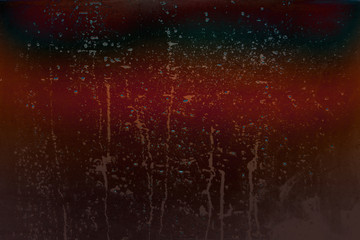 gradient wet plastic background, glass with drips of moisture. Background for design, close-up, copy space.