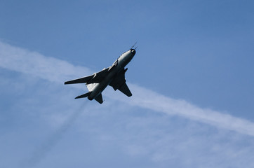 ATTACK AIRCRAFT - Polish Air Force aircraft in flight against the blue sky