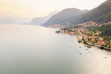 Lago di Como (IT) - Santa Maria Rezzonico - vista aerea